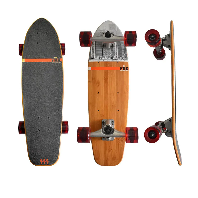 

Quality Wood Skateboard 68x11x25cm Mini Cruiser Board Bamboo Aluminium Alloy Skateboards Retro Peny Skate Board Street Longboard