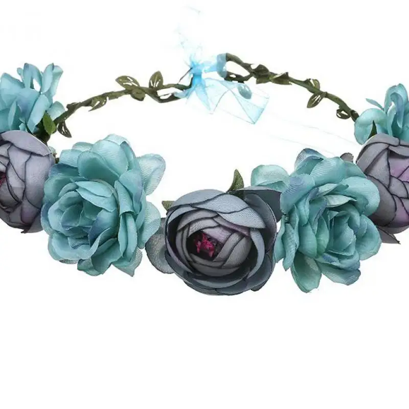 

Popular wedding accessories bridal f hair accessories wreath headband hair accessories travel simulation flower beach headband