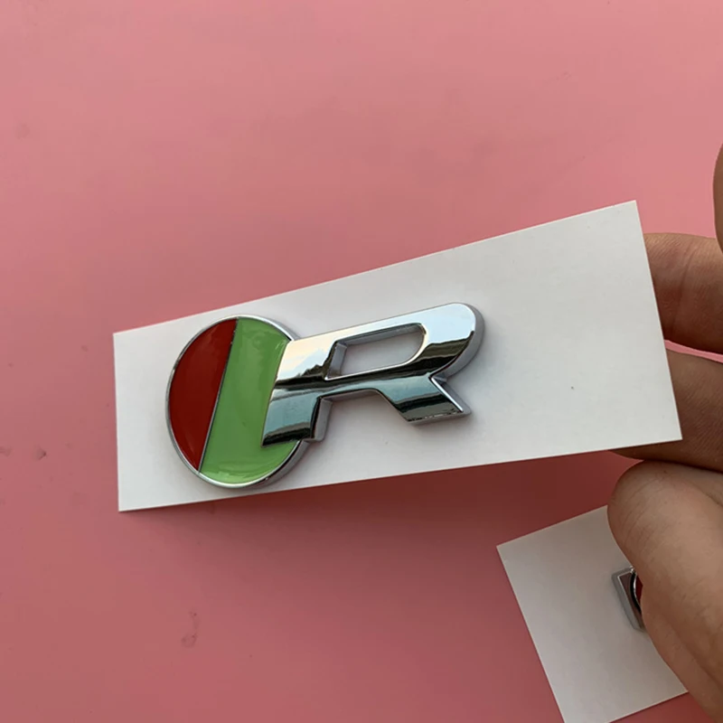 Рс Зеленый Красный значок в виде буквы R спортивные бар Эмблема для Jaguar XE F PACE