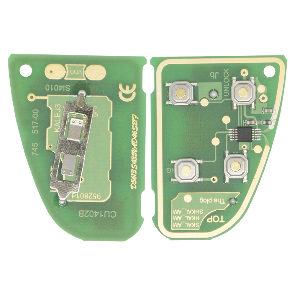 Автомобильный раскладной дистанционный ключ WhatsKey 4 Bottons 315/433mhz 4D60 подходит для Jaguar