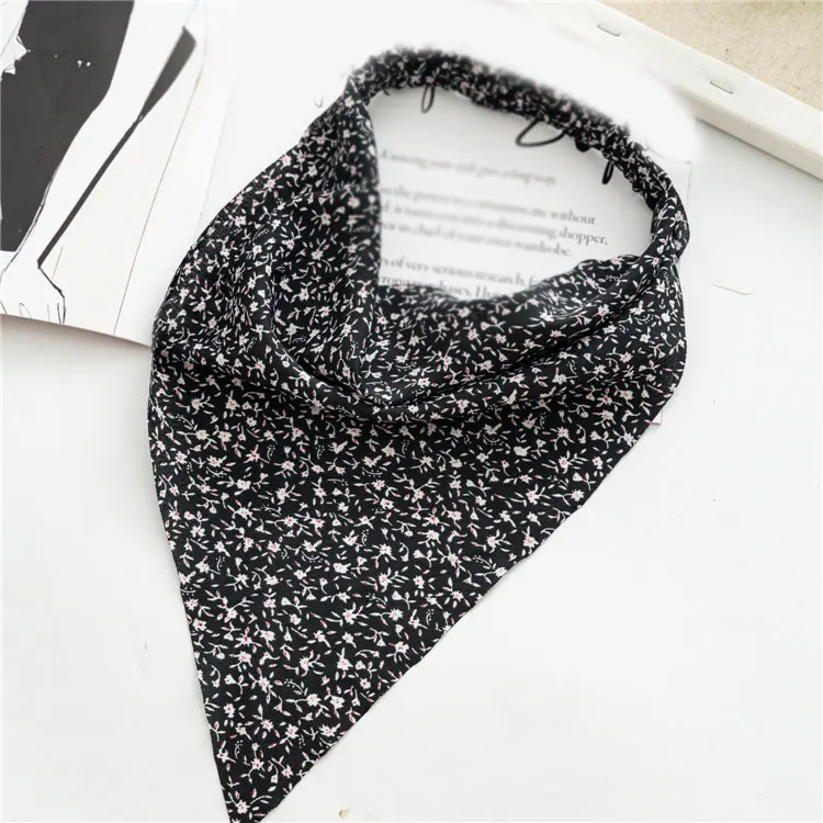 

Cute Fashion Turban Headwrap Bohemian Hairbands Elastic Hair Band Triangle Hair Scarf Headband Floral Hair Scrunchies
