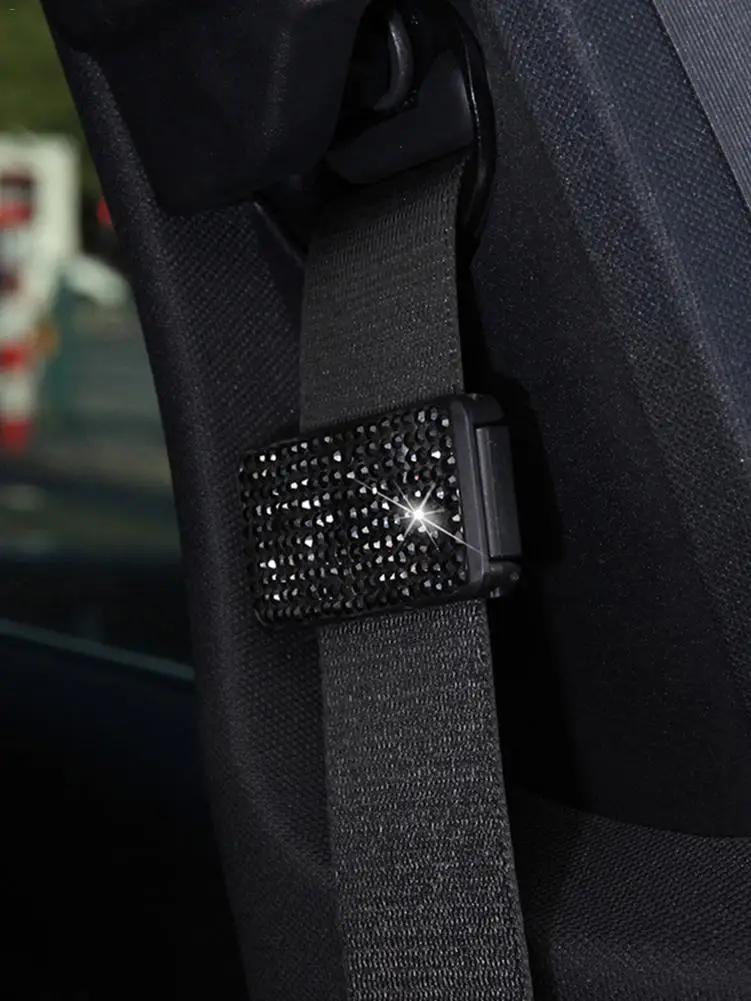Автомобильный Зажим для ремня безопасности Стразы регулирующий фиксатор