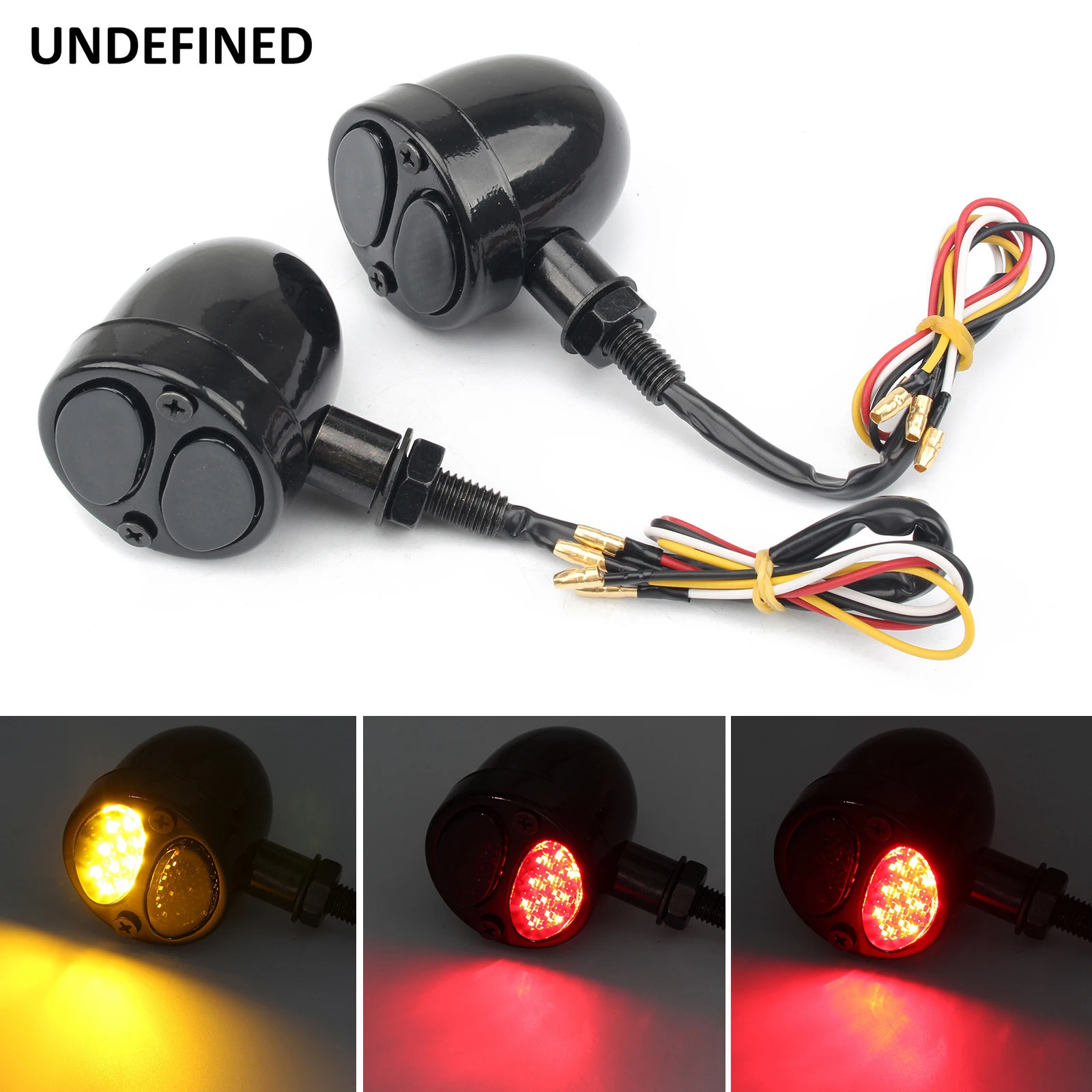 СВЕТОДИОДНЫЕ указатели поворота для мотоцикла желтые ходовые огни стоп-сигнал