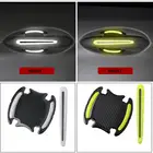 8 шт.компл. светоотражающие наклейки на дверную ручку автомобиля, Защитная пленка для защиты от царапин на дверную ручку, товары для внешнего декора
