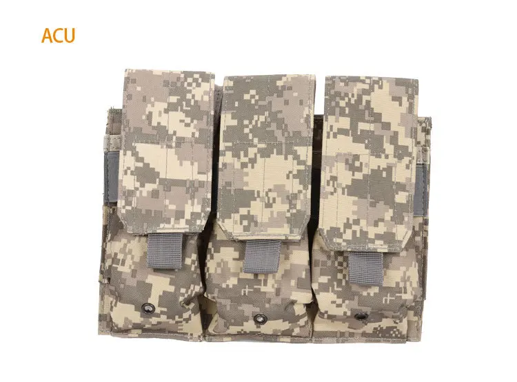 Охотничья Сумка Молл Камуфляжный Рюкзак Военная облегченная модульная система переноски снаряжения для страйкбола сумка Тройная M4 подсумок журналов Лесной камуфляж Чехол