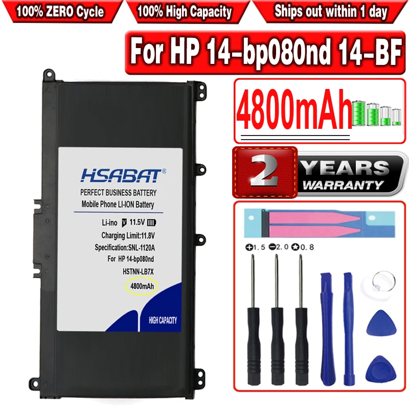 Аккумулятор HSABAT 4800 мАч TF03XL для HP 14 bp080nd bf 15 CC TPN Q188 Q189 Q190 Q191 Q192 Q201 HSTNN LB7X 920070