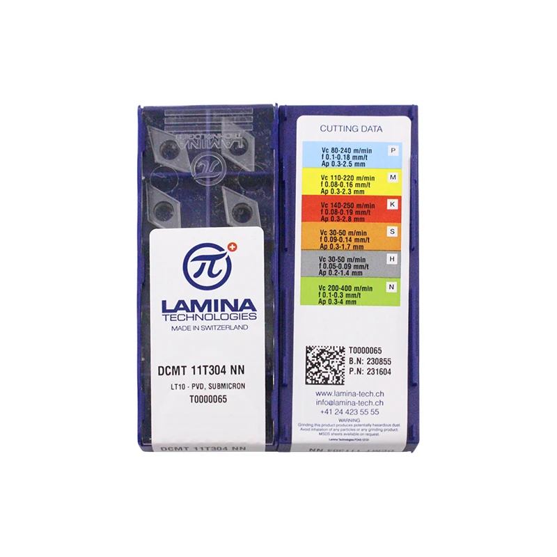 DCMT11T304 NN LT10 100% оригинальная карбидная вставка LAMINA лучшего качества 10 шт./лот
