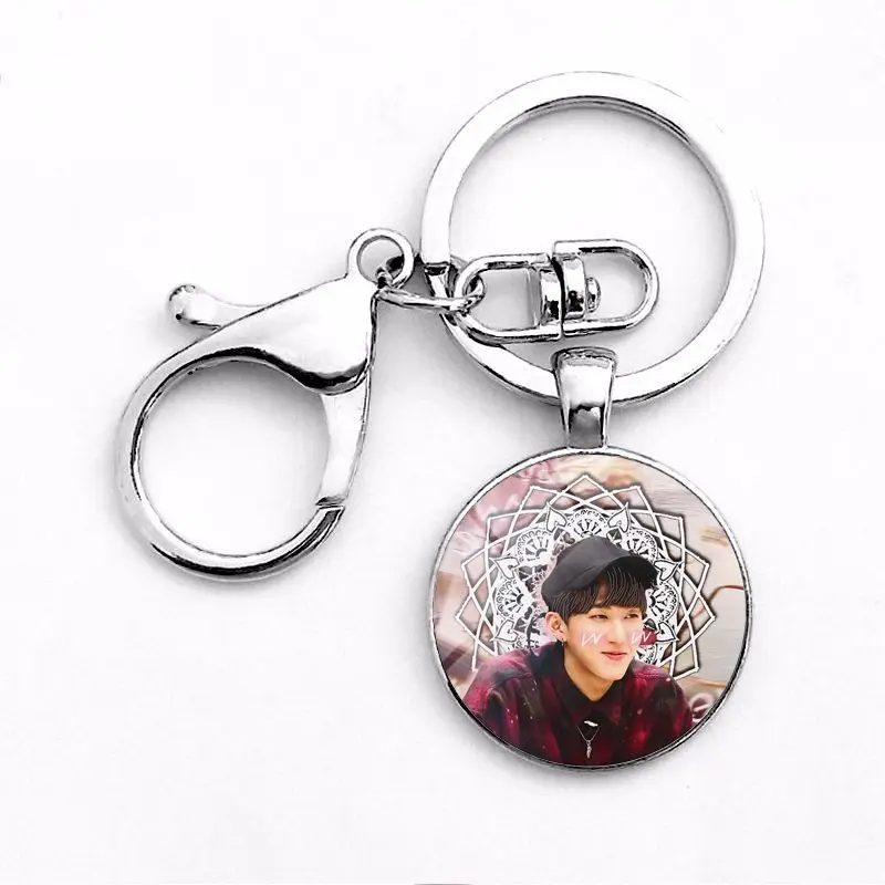 Модные KPOP, Детские брелки для ключей, одиночное фото подвеска брелок для фанов, подарок, детский набор канцелярских принадлежностей kpop, новое поступление - Цвет: 08