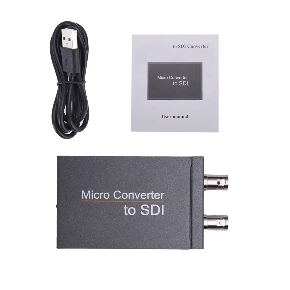 

Micro HDMI-compatiable To SDI Converter With Power 1080p Video Audio Splitter In To Two SDI Output Adapter