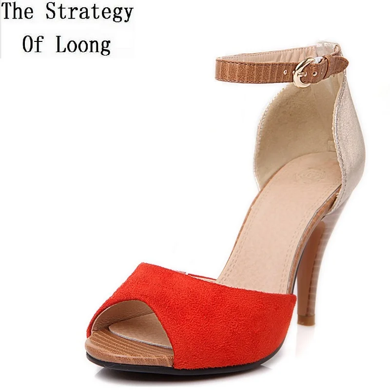 2020 новый корейский Стиль женская летняя обувь тонкий высокий каблук с открытым