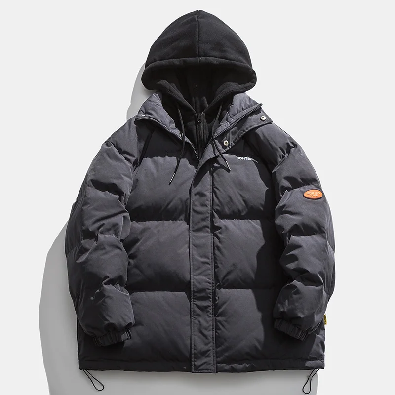 Men's/women's Winter Jacket Parkas 2021 Casual Hooded Jackets Coats Man Streetwear Solid Thicken Warm Homme Clothing Oversized