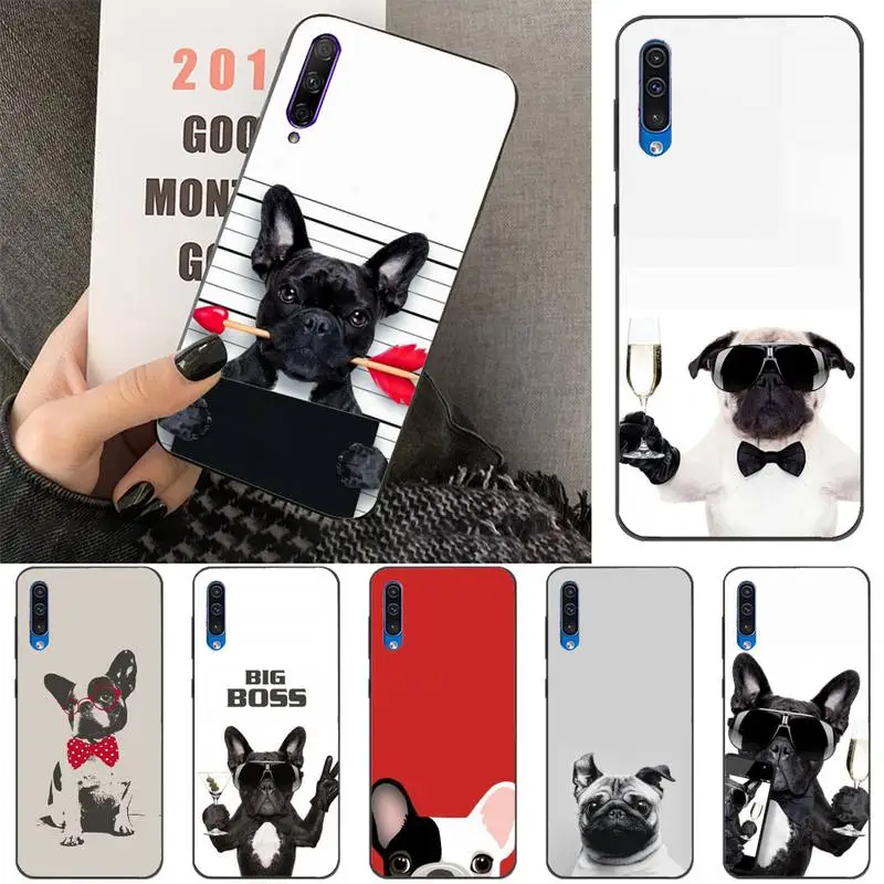 

Pug French Bulldog Phone Cases For Xiaomi Mi 10 5 6 A2 A2lite A1 9 9SE 8Lite 8explorer Pocophone F1 Fundas Cove Cases