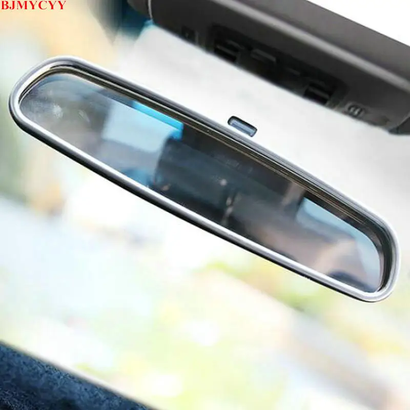 Декоративная рамка для автомобильного зеркала заднего вида BJMYCYY из нержавеющей