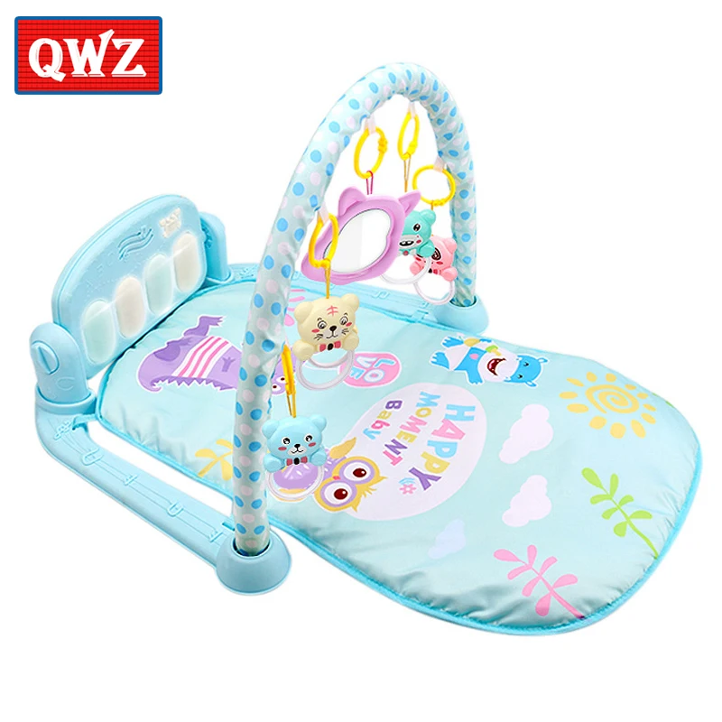 Игровой коврик для детей 0 12 месяцев мягкий детский музыкальный с погремушками и