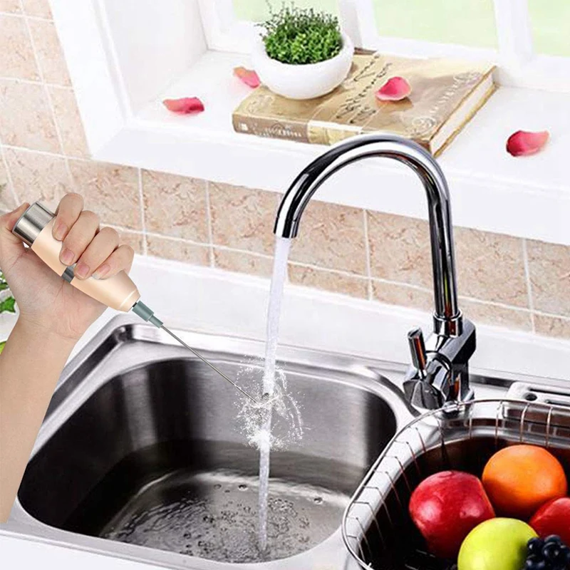 Вспениватель молока с венчиком работающий от батарейки Электрический