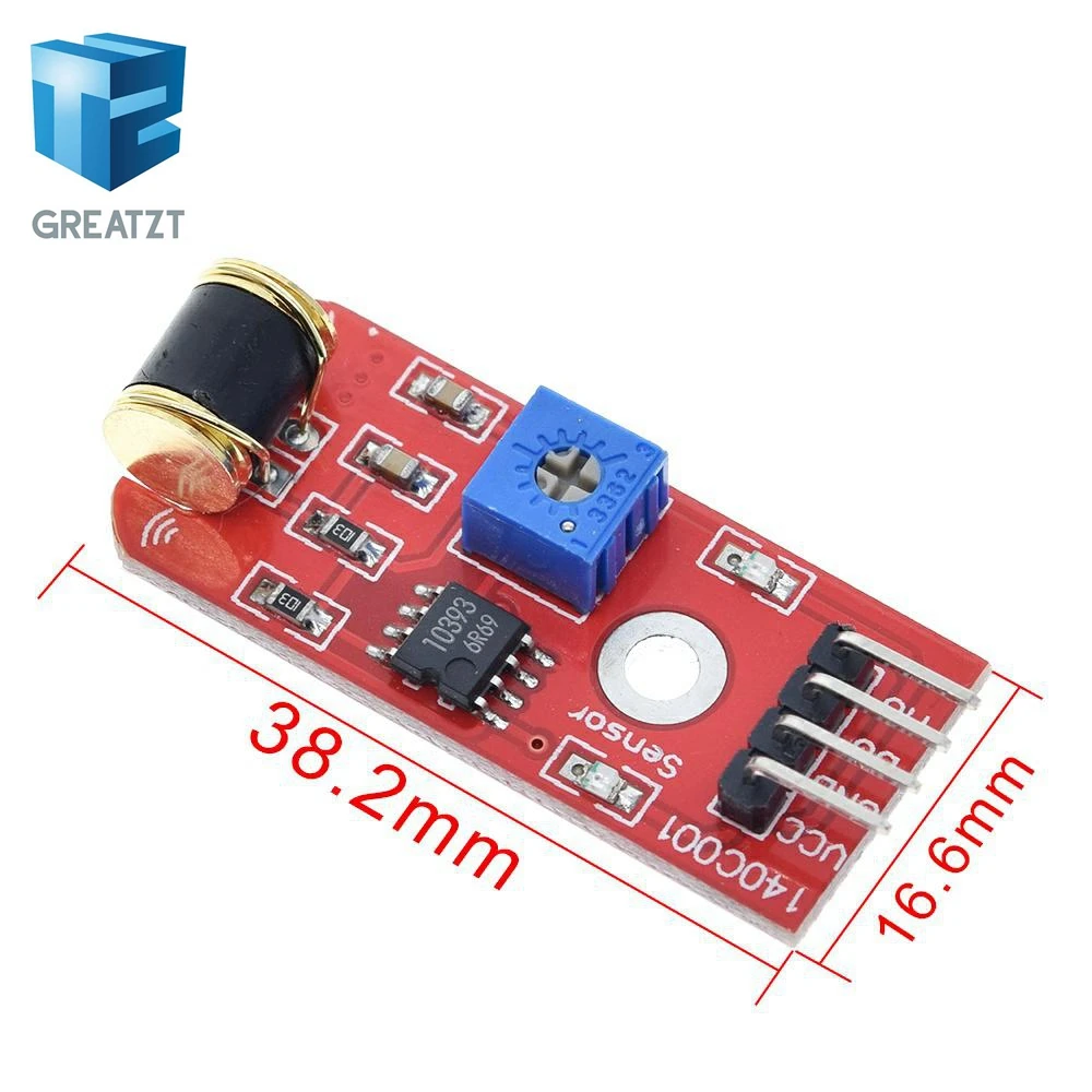 Модуль датчика вибрации стабилизатора GREATZT 801s для открытого источника Arduino LM393 3