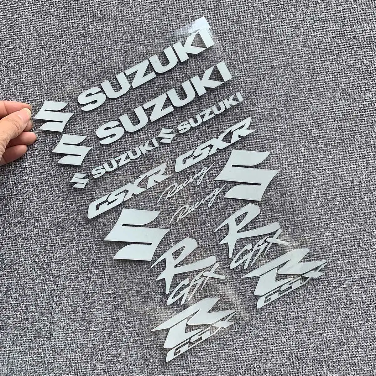 

Reflective Sticker Emblem Decals For SUZUKI GSXR 600 750 1000 K1 K2 K3 K4 K5 K6 K7 K8 H1 18cm x 27cm Whole SET