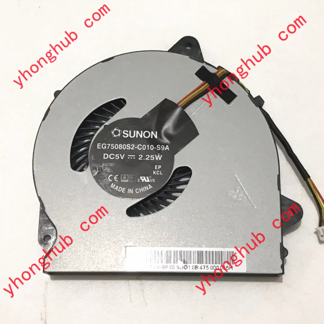 

SUNON EG75080S2-C010-S9A DC 5V 2.25W 4-Wire Server Laptop Cooling Fan