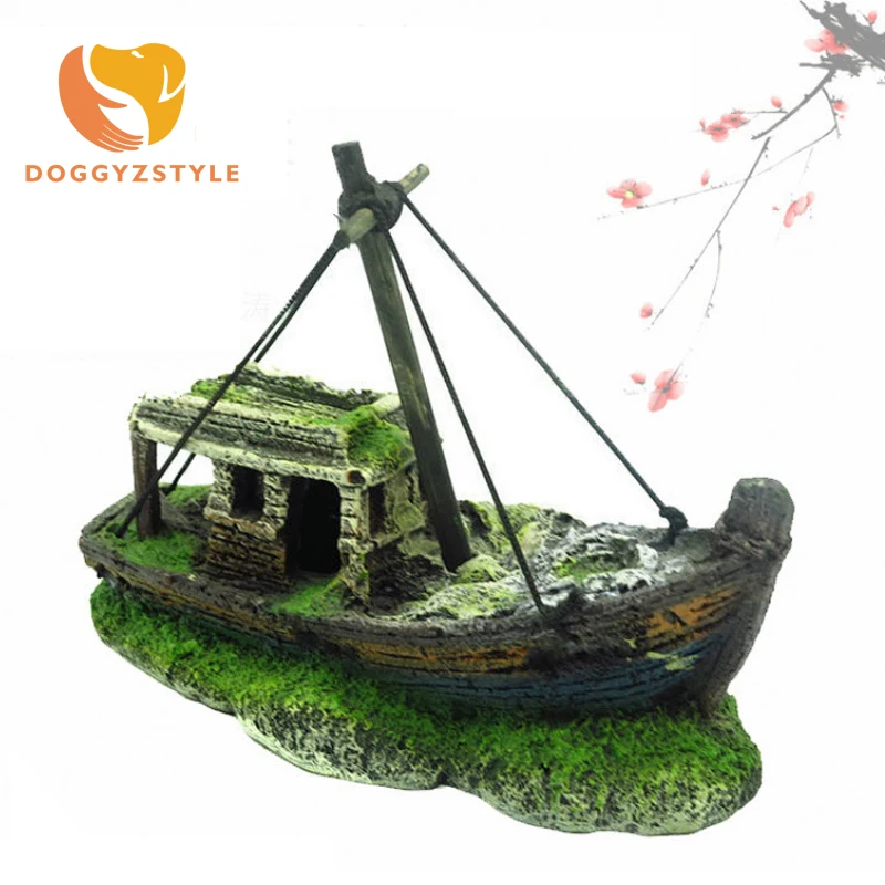 Традиционное стильное украшение пиратский корабль аквариум ландшафтное