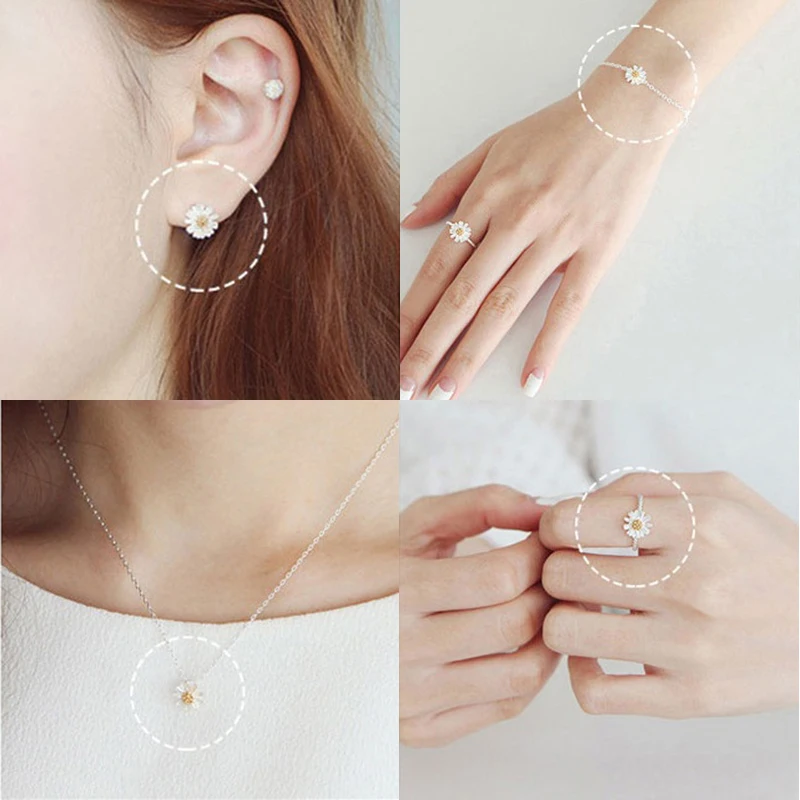 Очаровательное осеннее ожерелье с подвеской в виде хризантемы милое простое