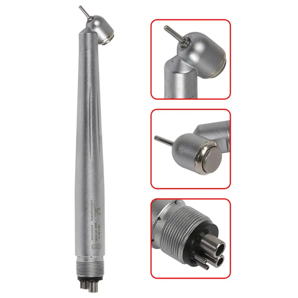 

NSK Style 45 Degree Nose Head 4Hole Dental High Speed Handpiece Single Water Spring Air Exhausted Throw Push Button Dental Tool