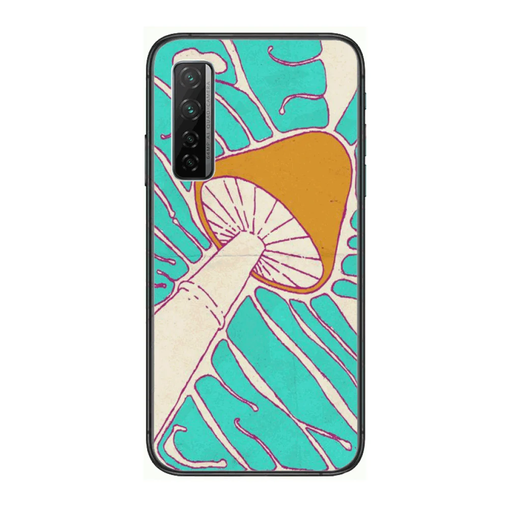 

Weird Mushroom Phone Case For Huawei Nova p10 lite 7 6 5 4 3 Pro i p Smart ZBlack Etui 3D Coque Painting Hoesje