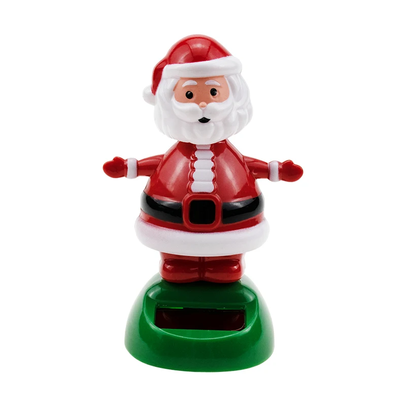Santa Claus B Игрушки на солнечной энергии, автомобильные аксессуары для салона автомобиля, украшение на приборную панель, рождественский подарок, подарок, Автомобильные украшения - Название цвета: Santa Claus B