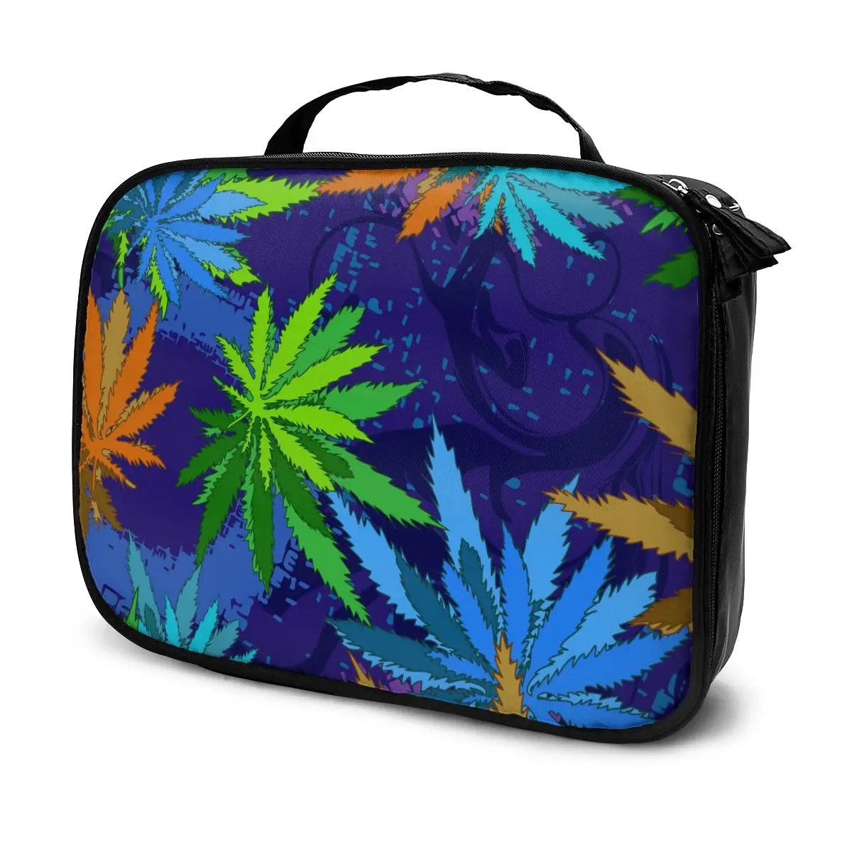 

Women Cosmetic Bag Cannabis Marijuana Leaves Multifunction Travel Makeup Bag Grooming Kit Girl Toiletries Organizer Case