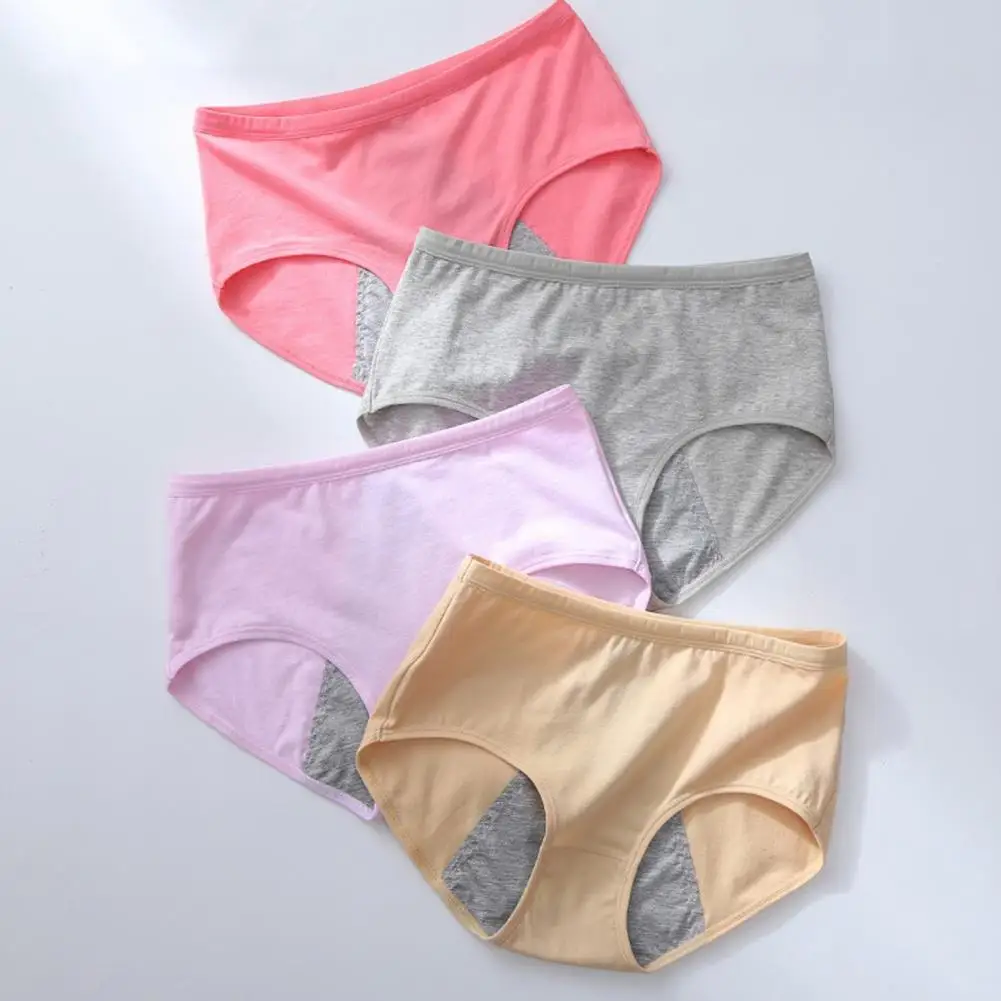 

Непротекающие трусики для периода, дышащие физиологические брюки, женские трусы из хлопка, сексуальные многоразовые менструальные трусики