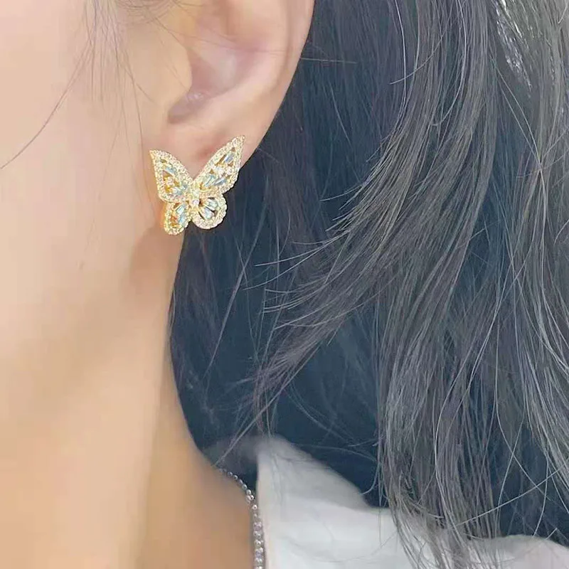 

Funmode Multicolor Cubic Zircon Stud Earring Bridal Engagement Party Dress up Drop Earring Jewelry Wholesale FE309