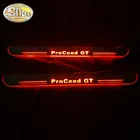 SNCN водонепроницаемый акрилосветодиодный движущийся светодиод, приветственная педаль, Накладка на порог автомобиля, светильник на порог для Kia продолжить GT 2019 2020