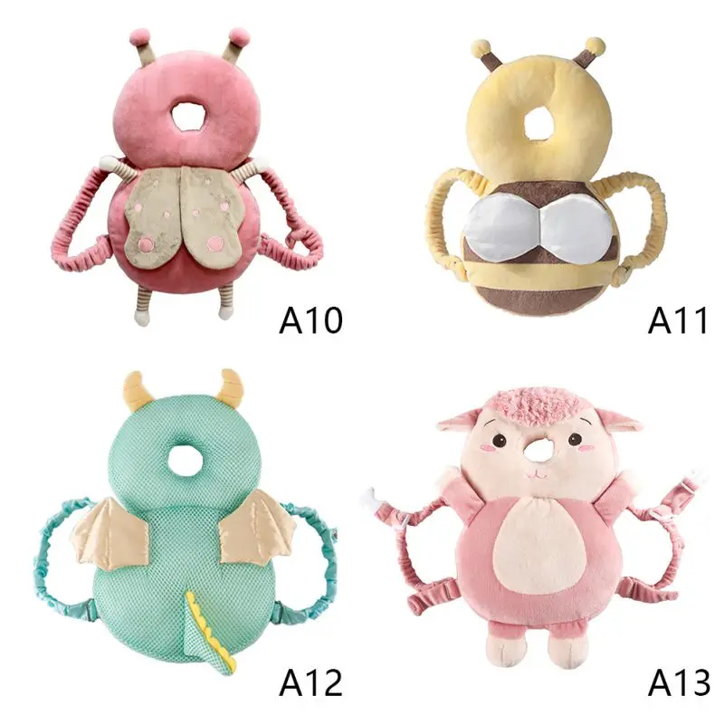 

Baby Sleep Positioner Safety Products Child Cartoon Toddler Shatter-Resistant Breathable Headrest Head Crash Protection Pad Cap