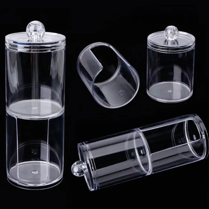 Прозрачная коробка для хранения ватных палочек органайзер акриловая