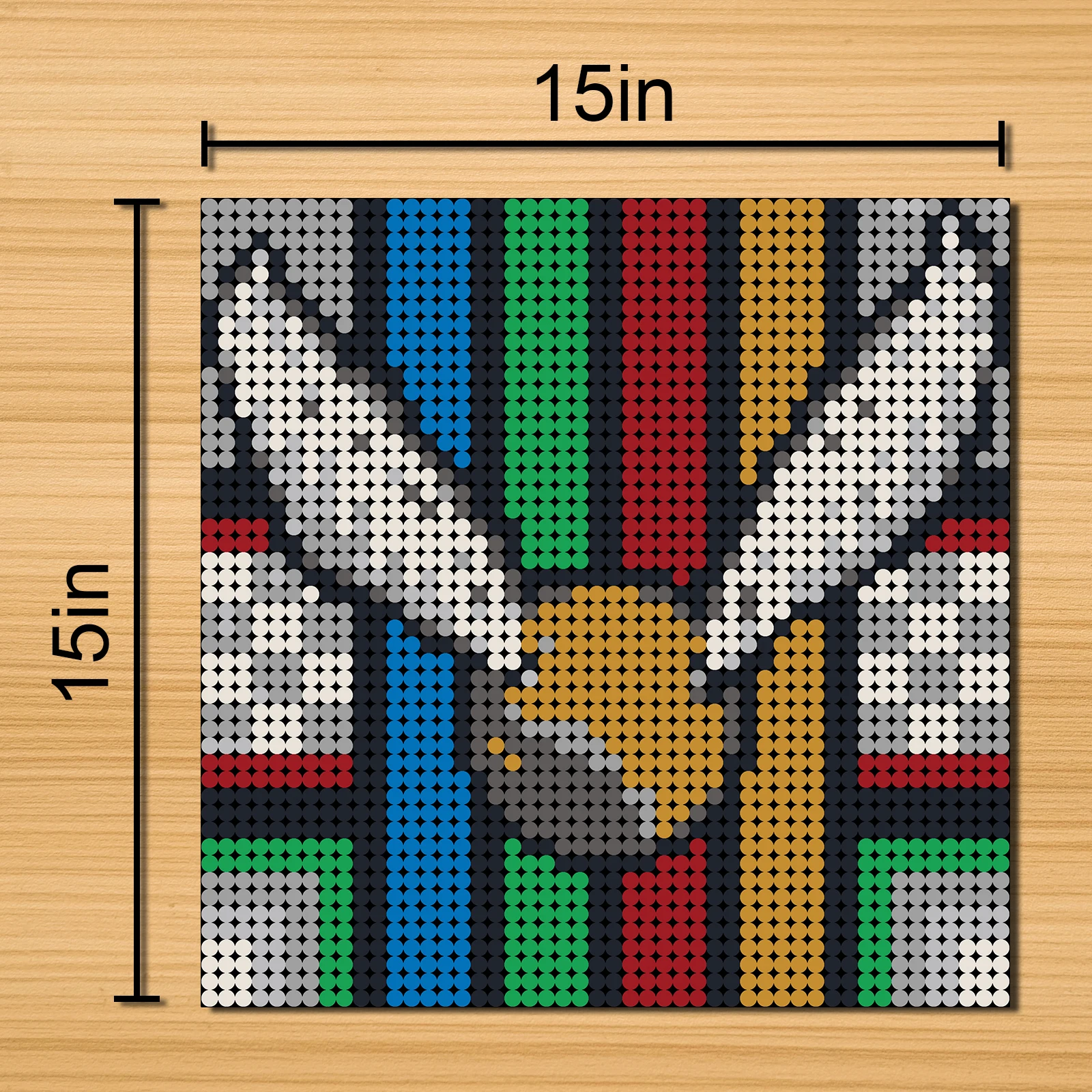 

MOC Pixel Art Famous Movie Snitched Mosaic Painting Animal Portrait DIY Bricks Sets Animation Decorative Blocks Toys 2304 PCS