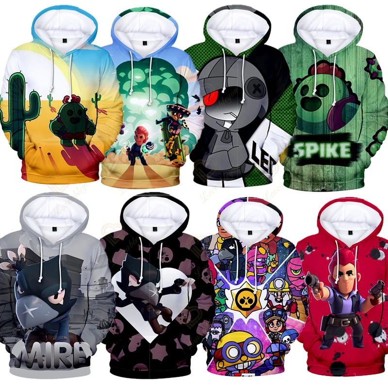 

New Kids Leon Streetwear Clothing 2021 Summer Men Women Clothing Shooting Game Hoodies 3D Printed Boy Girl Sweatshirt Costume