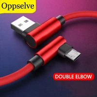 micro usb type c 90 degree charging cable for samsung s21 s20 xiaomi 11 redmi note 10 durable game cord l type data kabel wire