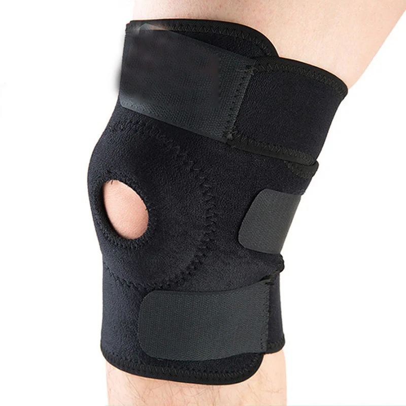 Дышащий коленный Поддерживающий открытый фиксатор для артрита боли в суставах