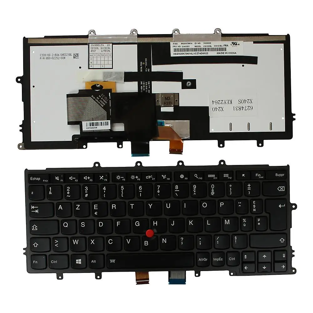 

French Keyboard For Lenovo IBM Thinkpad X230S X240 X240S X250 X260 0C44711 X240I X260S X250S X270 FR AZERTY Clavier backlit