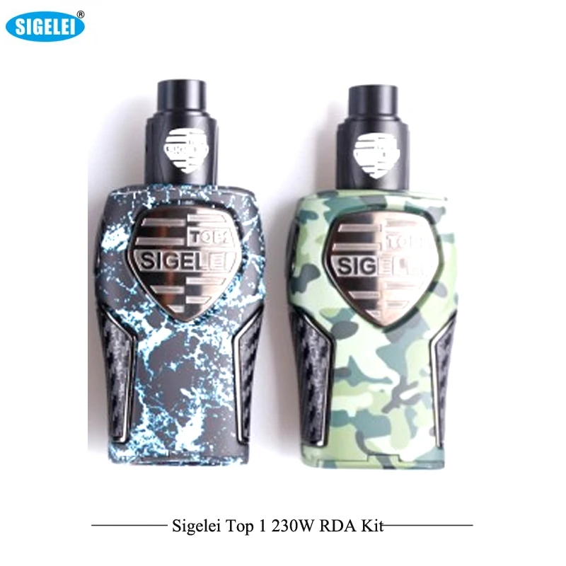 Оригинальные электронные сигареты Sigelei Top1 RDA комплект 230 Вт контроль температуры