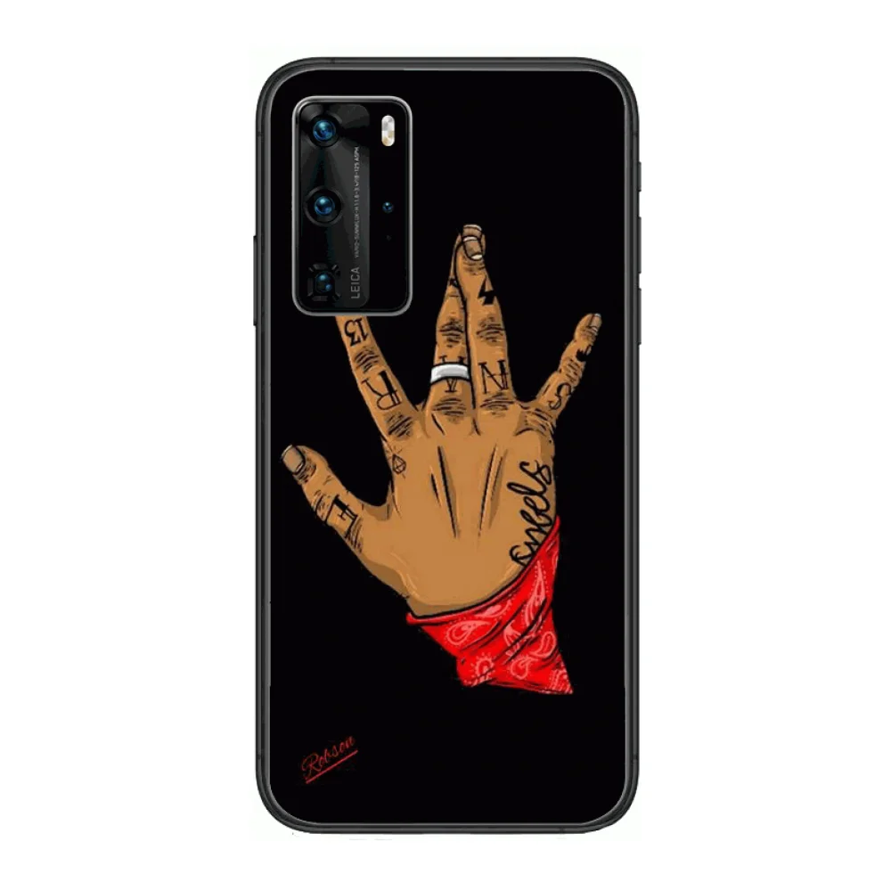 

Dark tide figure case matte anti-fall mobile phone case Phone Case For Huawei P 40 30 20 10 Lite Smart Z Pro Black Etui Coqu