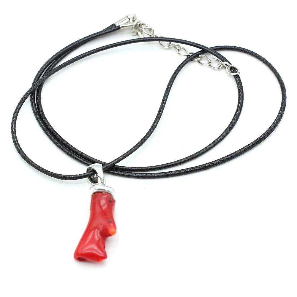 

1Pcs Exquisite Women's Necklace Easy To Wear High-Quality Red Coral Pendant Necklace for Unisex Charms Jewelry Gifts