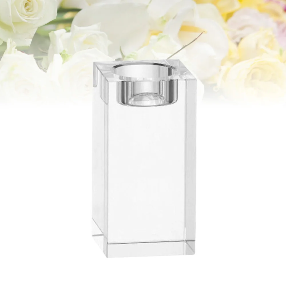 K9 Хрустальный подсвечник куб свечи дома орнамент свеча романтический Украшение