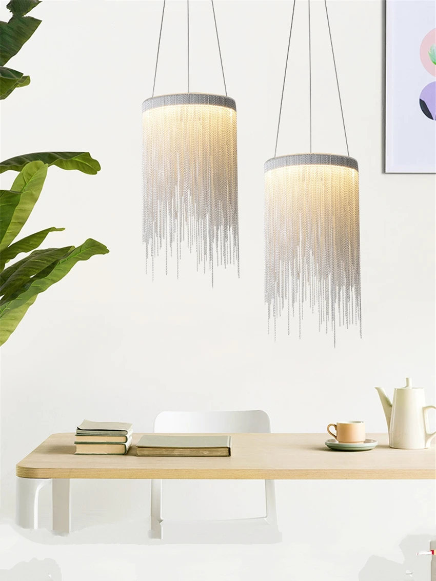 Скандинавский подвесной светильник с кисточкой s современный светодиодный