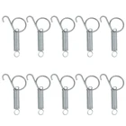 Пружинная защелка, дверная клетка, металлический крючок на палец для фиксации кролика, курицы, попугая, морской свинки, кролика, клетки для домашних животных, 10 упаковок SL