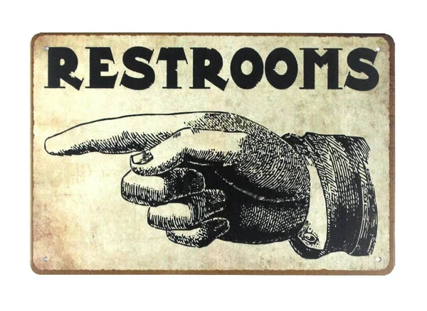 Наведение рук Туалетная комната фототабличка наружный металлический жестяной знак 20x30 см 8x12 дюймов или 12x16 дюймов