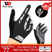 west biking cycling gloves full finger mtb road bike bicycle gloves summer gel sports gloves men women bike equipment