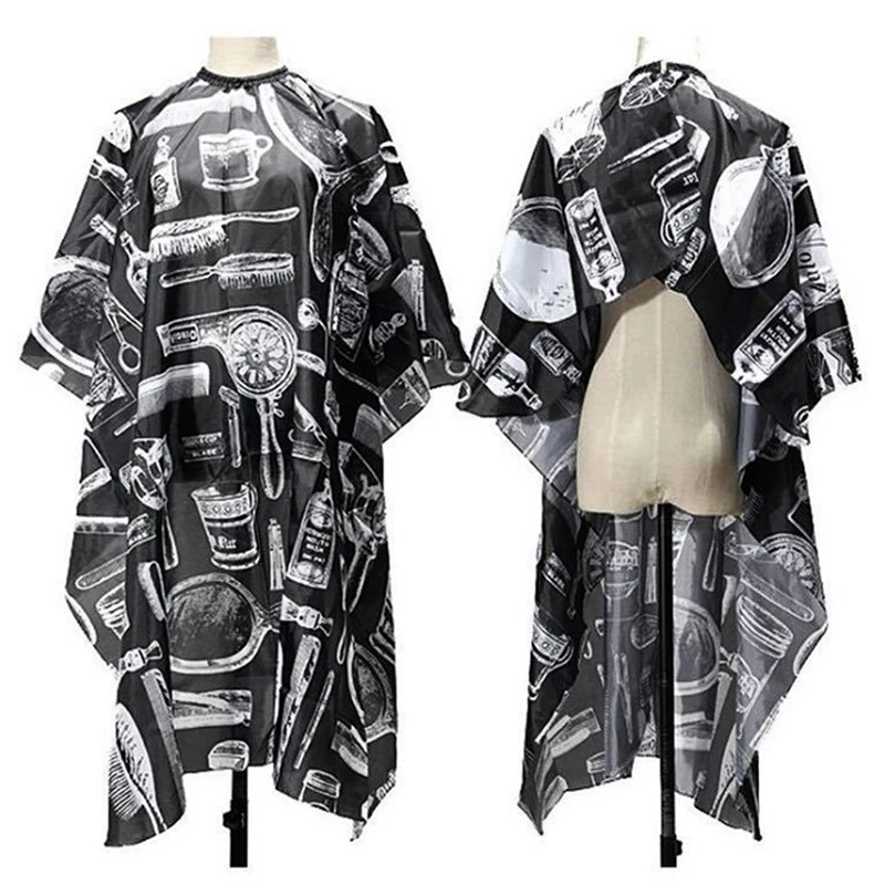 

Black Salon Hairdresser Cutting Cape Antistatic Hairdressing Wrap Hair Cutting Cape Barber Haircut Cloth Gown Apron Styling Tool
