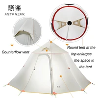 asta gear mountain house large space team activity and ultrlight tent for six persons camping pyramid tent without trekking pole