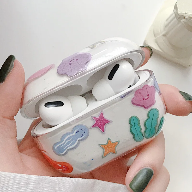 

For AirPods Case Flower Transparent Clear Hard Plastic Wireless Bluetooth Earphone Cases For Apple Airpods 2 1 Cover Funda