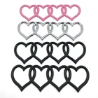 Автомобильная наклейка из АБС-пластика в форме сердца четыре кольца крыло багажник Автомобильная наклейка украшение для audi a3 a4 a5 a6 8p q8 аксессуары